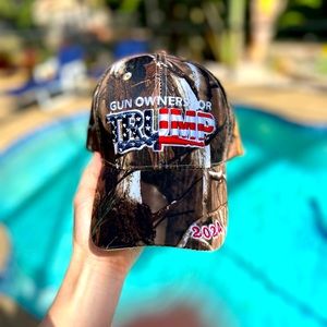 Camo Gun Owners for Trump 2024 hat